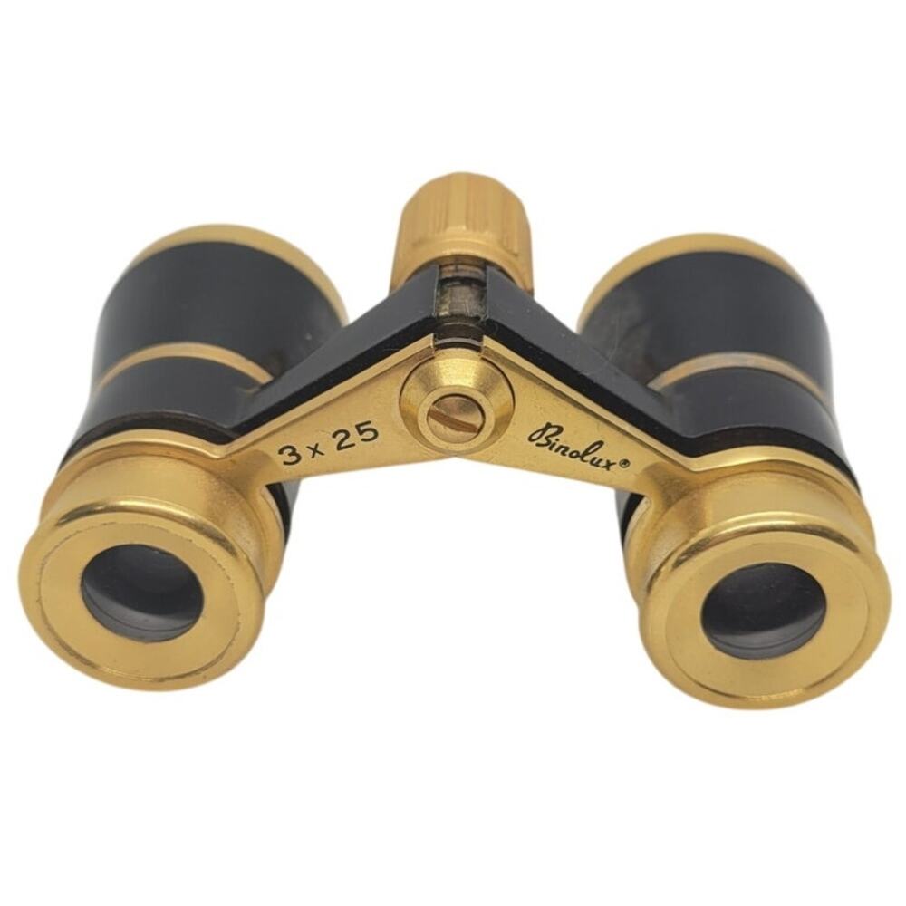 Binolux Opera Glasses Gold Tone Compact Optics Vintage Classic Style